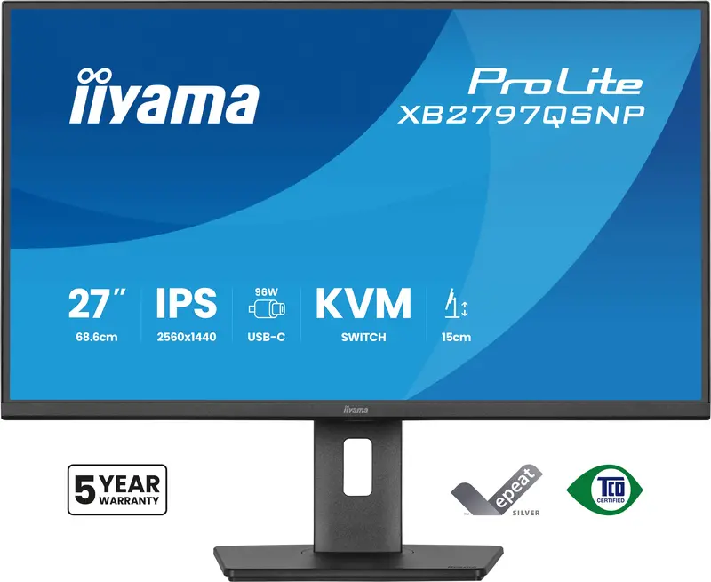 Iiyama Prolite Xb2797Qsnp-B1 27" Qhd Monitor – 75Hz, 1Ms Response 1
