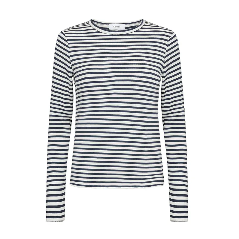 Ika 11 Blouse In Navy And Off-White 1