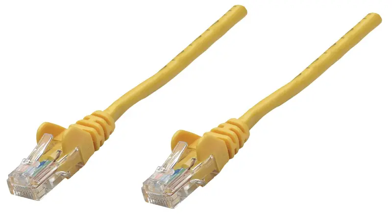Intellinet 0.25M Yellow Cat6 U/Utp Network Patch Cable (Cca, Pvc Jacket) – Model 730808 1