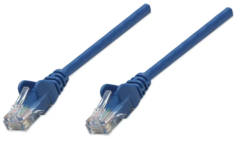 Intellinet 0.5M Blue Cat6 U/Utp Network Patch Cable (Cca, Pvc Jacket) – Model 342568 1
