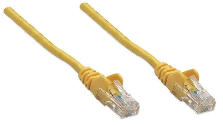 Intellinet 0.5M Yellow Cat5E Patch Cable – U/Utp, Cca, Pvc, Rj45, Compact Network Lead 1