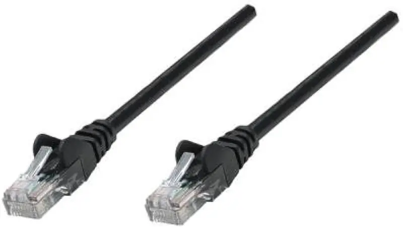 Intellinet Black Cat5E Network Patch Cable – 1.5 M, Cca, U/Utp Pvc 1