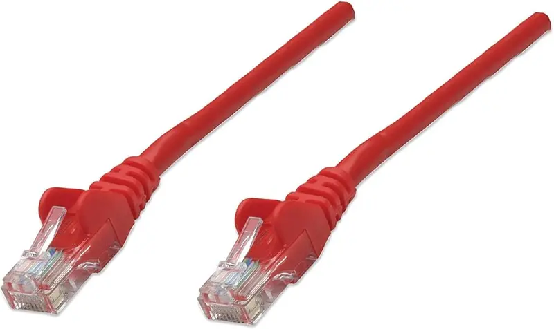 Intellinet Red Cat5E Network Patch Cable – 1M Cca U/Utp Pvc Rj45 (318952) 1
