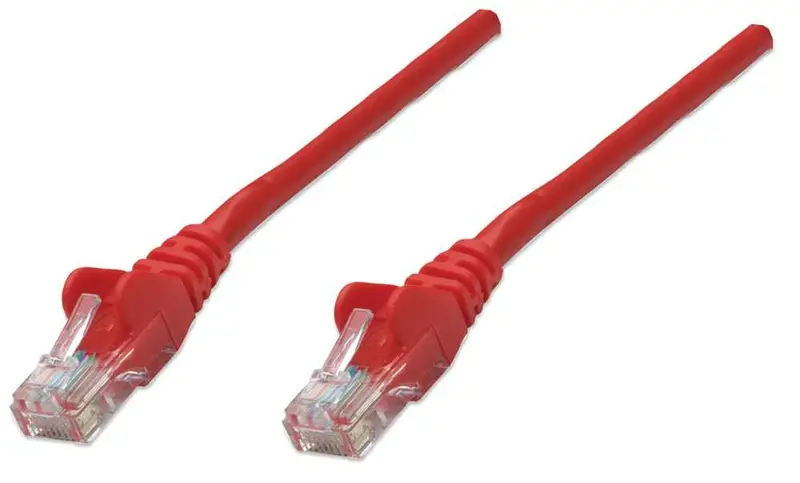 Intellinet Red Cat5E Network Patch Cable – 2M Cca U/Utp Pvc Rj45 (319300) 1