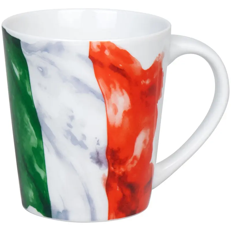 Italy Flag Design Ceramic Mug, 380 Ml, 9X10 Cm 1