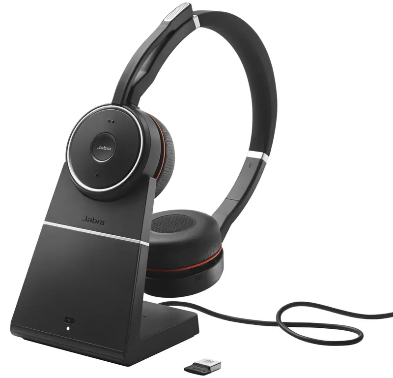 Jabra Evolve 75 Se Uc Stereo Bluetooth Headset With Active Noise Cancellation | Model 7599-848-199 1
