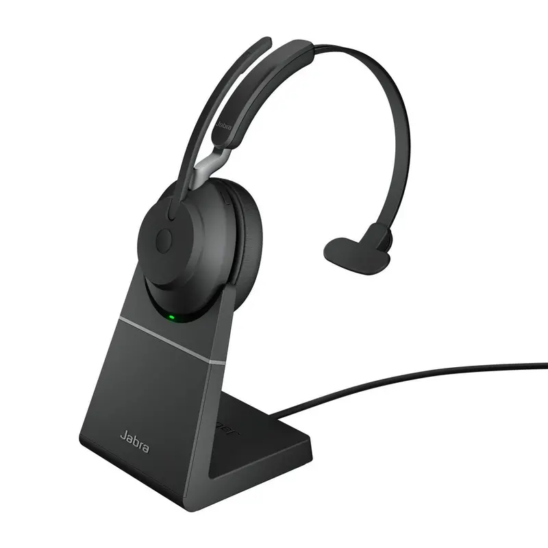 Jabra Evolve2 65 Usb-A Uc Mono Headset With Charging Stand – Model 26599-889-989 1
