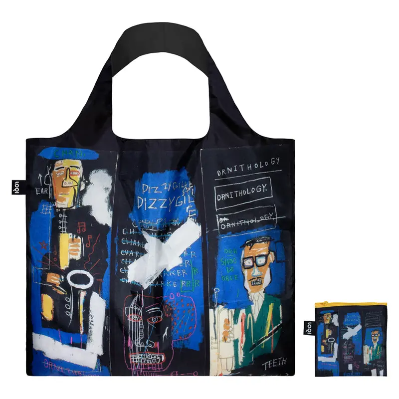 Jean-Michel Basquiat 'Horn Players' Recycled Shopping Tote, 50 × 42 × 69Cm 1