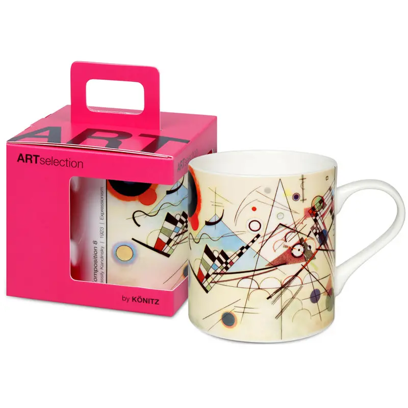 Kandinsky Composition 8 Gift Mug – Art Selection Collection, 400 Ml, Ø8.8X9.2 Cm 1