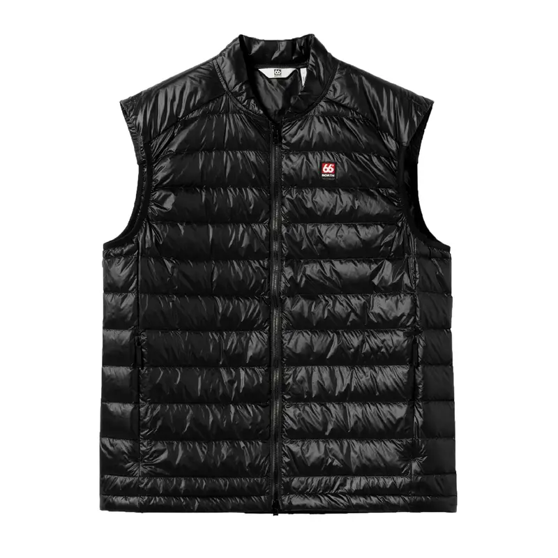 Keilir Unisex Down Vest In Black 1