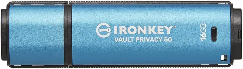Kingston Ironkey Vault Privacy 50 Ikvp50/16Gb – 16Gb Fips 140-2 Level 3 Certified Usb Drive 1