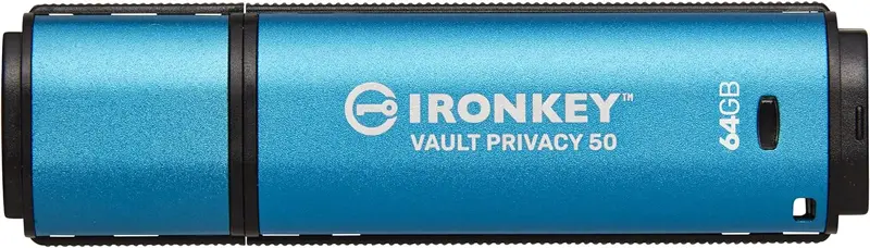 Kingston Ironkey Vault Privacy 50 Ikvp50/64Gb – 64Gb Fips 140-2 Level 3 Validated Usb Drive 1