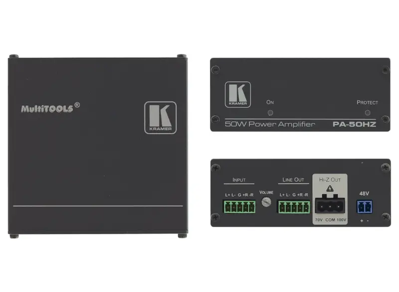 Kramer Pa-50Hz 50W 70V/100V Constant-Voltage Power Amplifier 1