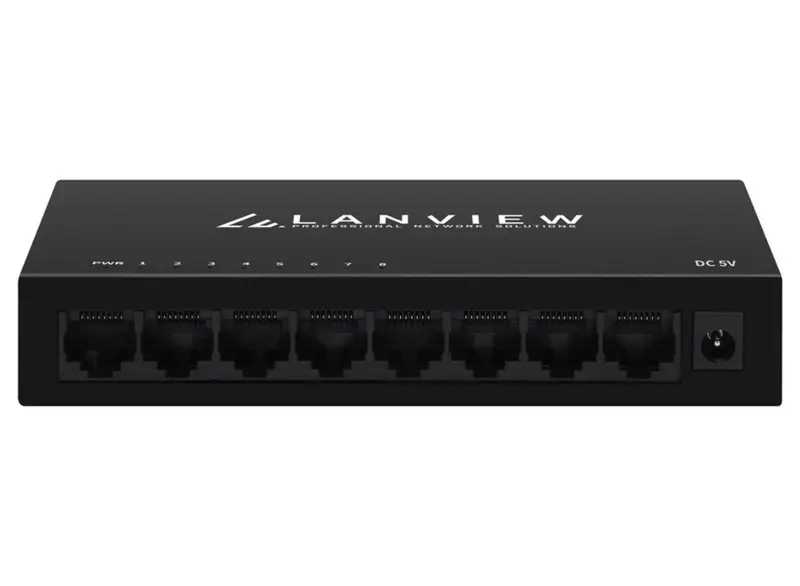 Lanview Lvn-Desk-8Port-1G: 8-Port Managed Gigabit Desktop Network Switch 1