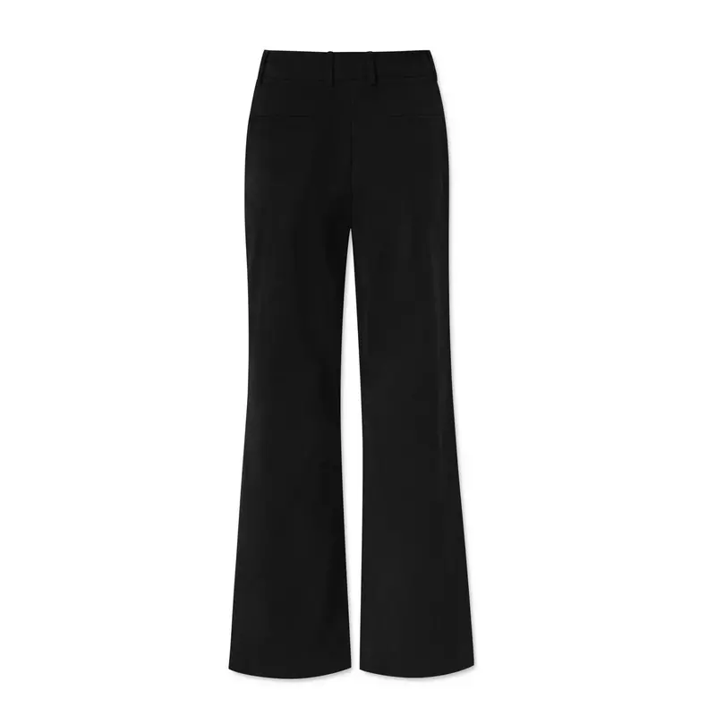 Lea High-Waisted Trousers In Onyx Black 1