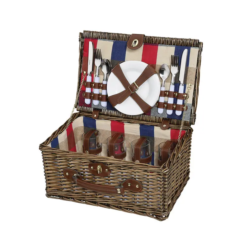 Lenno Picnic Basket For Four, 42X28X20 Cm 1
