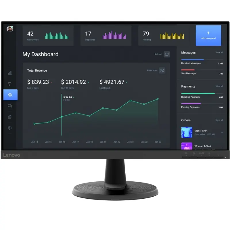 Lenovo Thinkvision C24-40 – 24" Full Hd Va Panel Monitor – 63Dckat6Uk 1