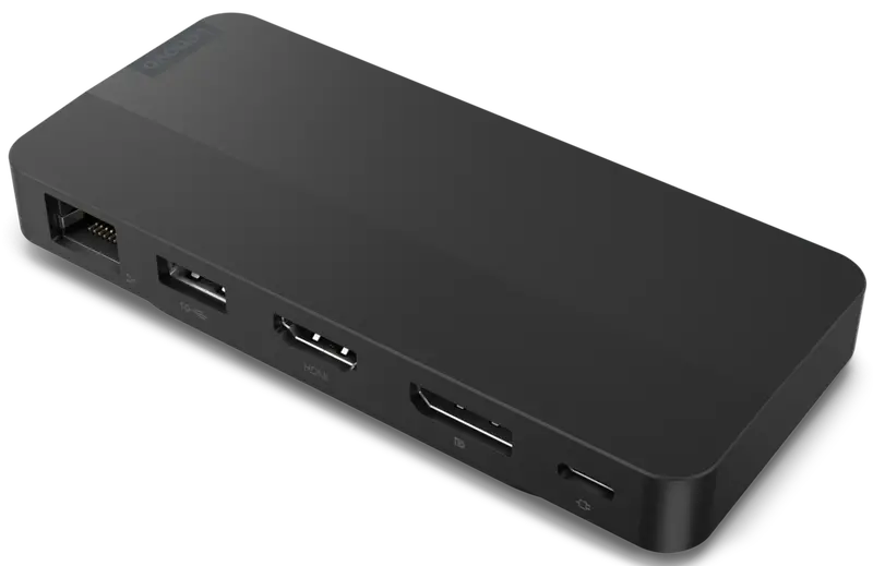 Lenovo Usb-C Dual-Monitor Travel Dock With Power Delivery | 40B90100Uk 1