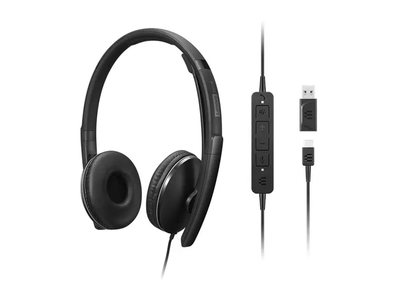 Lenovo Wired Anc Headset Gen 2 – Active Noise Cancellation For Unified Communications | 4Xd1M39029 1