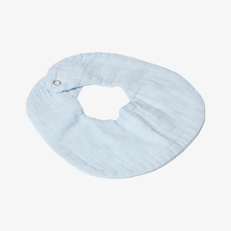 Light Blue Infant Bib With Soft Binding 1