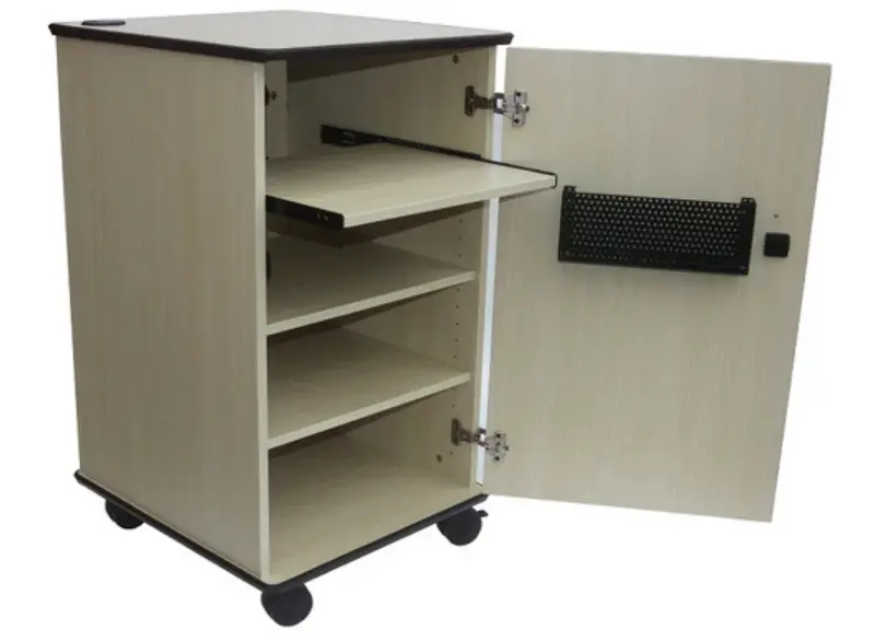 Light-Finish Sapphire Av Cabinet With Three Adjustable Shelves | Strv102L 1