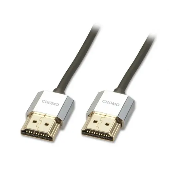 Lindy 0.5-Meter Cromo Slim Hdmi Cable — High-Speed 4K With Ethernet, Space-Saving Design 1