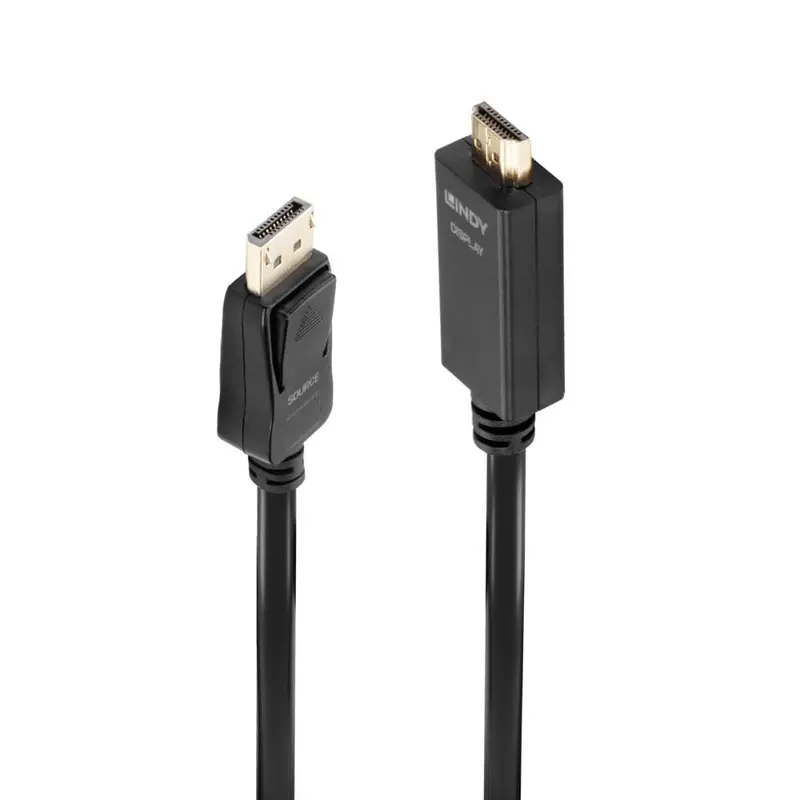 Lindy 2-Meter Displayport To Hdmi Adapter Cable — Supports 4K@30Hz, Plug-And-Play 1