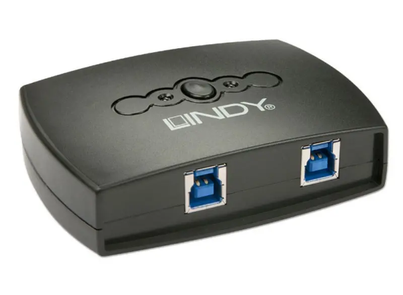 Lindy 2-Port Usb 3.0 Sharing Switch – High-Speed Data Toggle (43141) 1