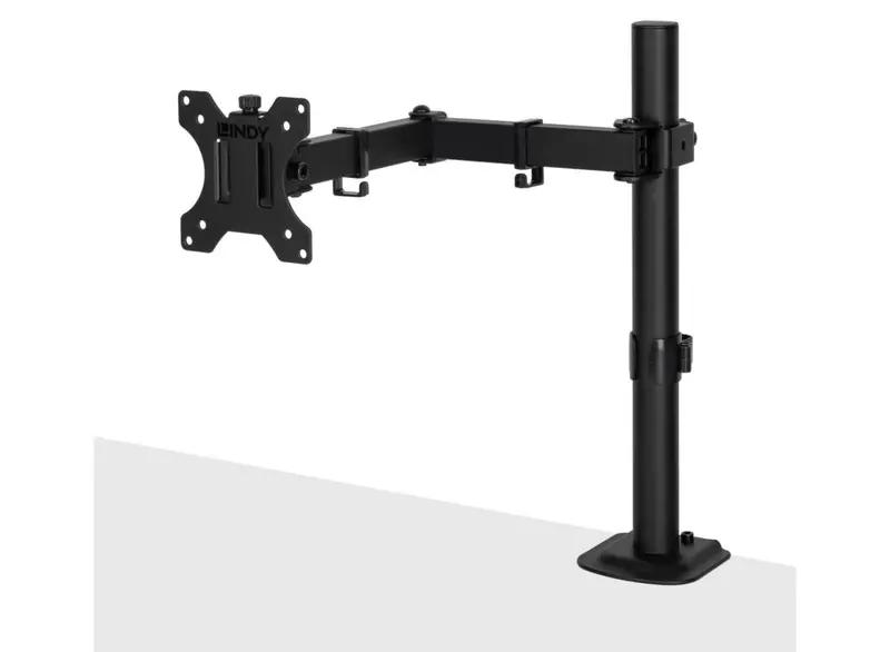 Lindy Adjustable Single-Screen Desktop Mount – Fits 13"–32" Monitors (Model 40710) 1