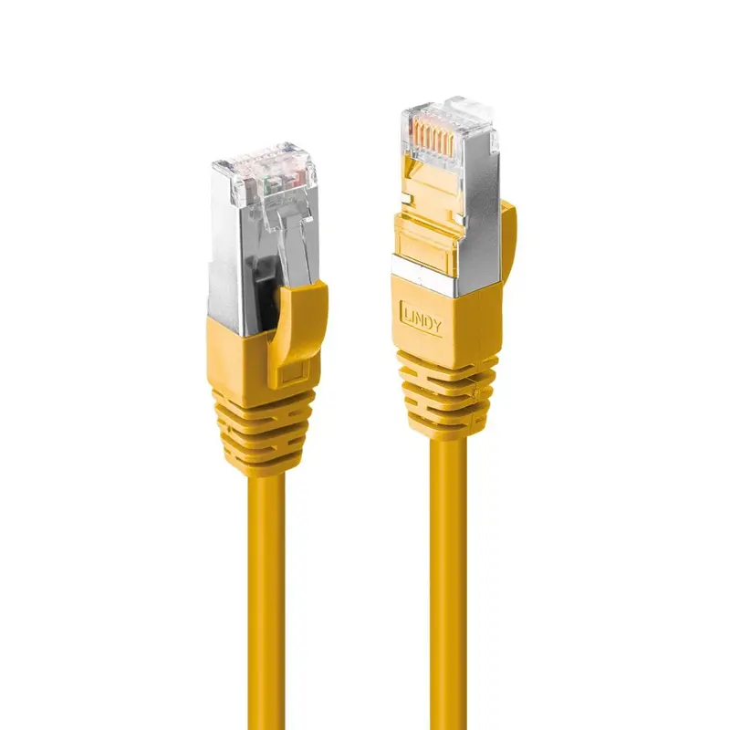 Lindy Cat6A Snagless Gigabit Lan Cable – 3M, Yellow, S/Ftp Ls0H | Model 47865 1