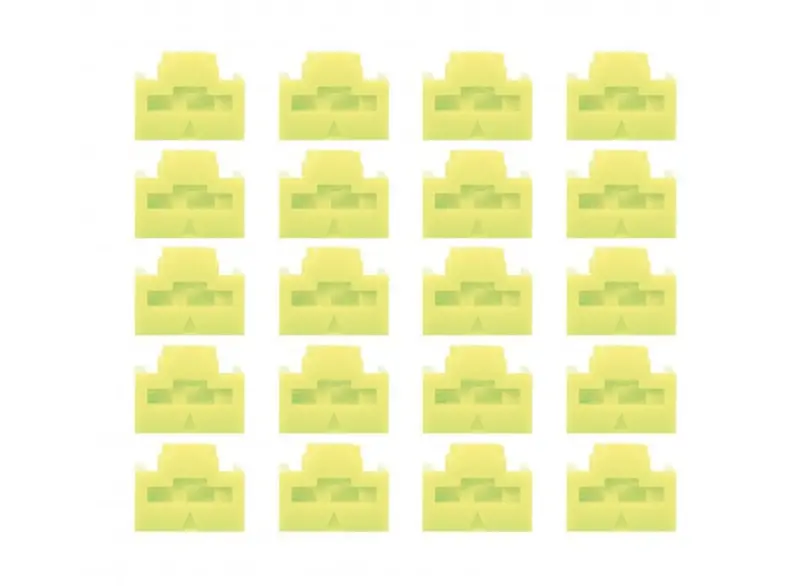 Lindy Green Rj45 Port Blocker Pack: 20 Units (No Key) | Model 47895 1