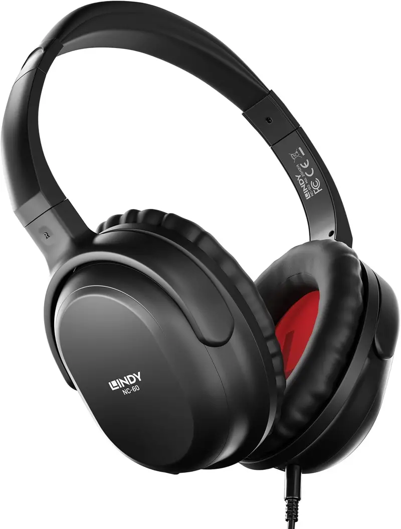Lindy Nc-60 Wired Active Noise-Cancelling Headphones – Comfort-Focused Studio Design 1