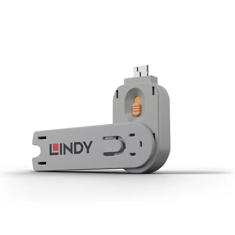Lindy Orange Usb-A Port Security Key Only | Model 40623 1