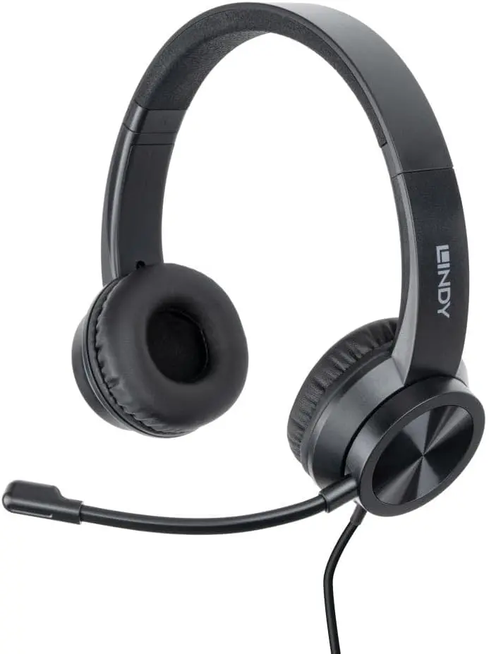 Lindy Usb-C Office Headset With Dual-Adapter Compatibility – Model 20439 1