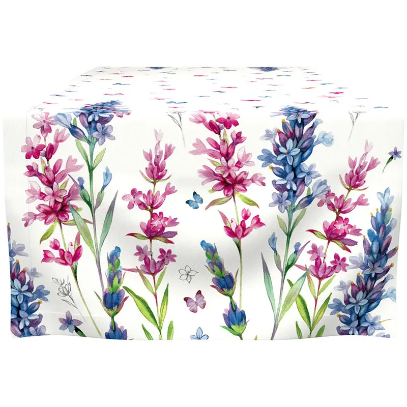 Lisa White Linen Table Runner – 45 × 150 Cm 1