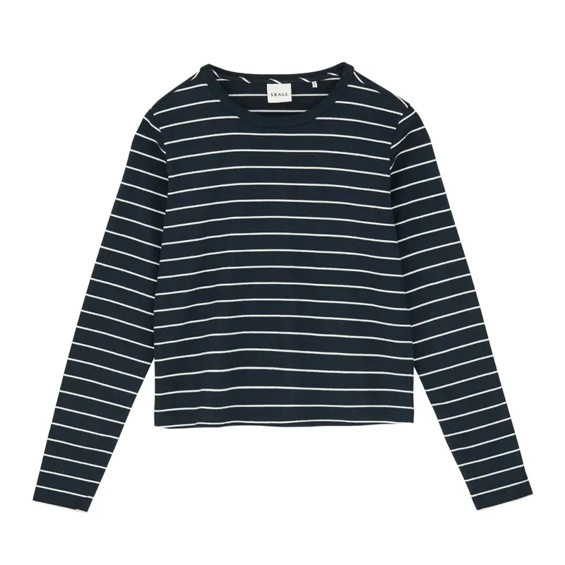 Loui Navy-And-White Striped Blouse 1