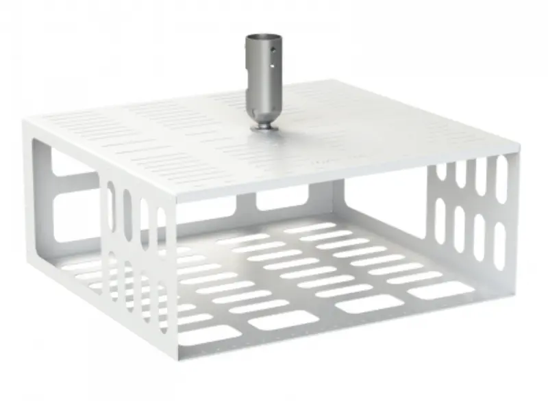 Loxit 9428 Extra-Large White Projector Security Case Featuring 50Mm Pole Mounting System 1