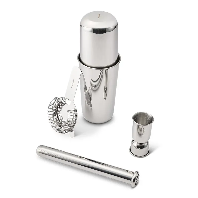 Lume Boston-Style Cocktail Shaker Kit – 4-Piece Bar Set 1