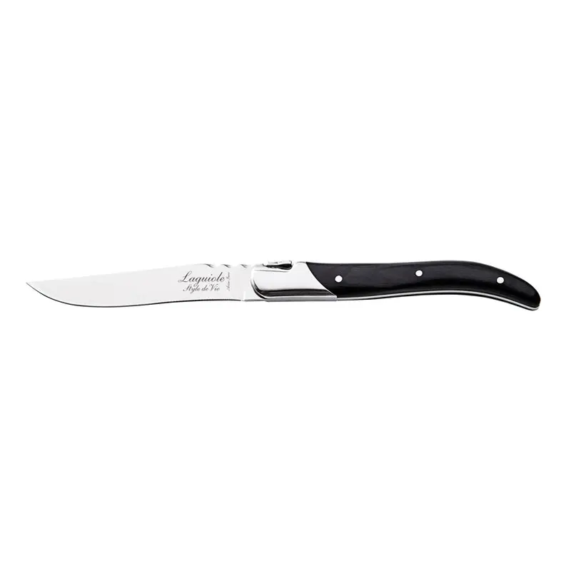 Luxury Line Black Pakka Steak Knife Set – 6-Piece, 10.5 Cm 2