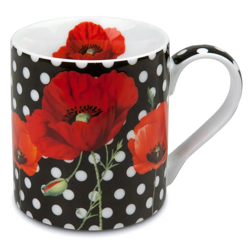 Madame Petite Dots Ceramic Mug – 370 Ml Capacity, Compact Everyday Cup 1