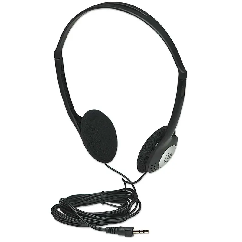 Manhattan 177481 Stereo On-Ear Headphones – Lightweight Comfort Design With 3.5Mm Jack 1