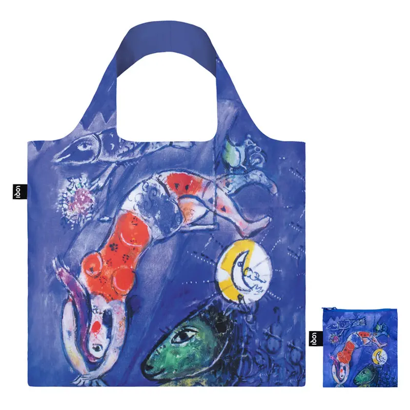 Marc Chagall 'The Blue Circus' Recycled Tote Bag – 50×42 Cm (Expandable To 69 Cm) 1