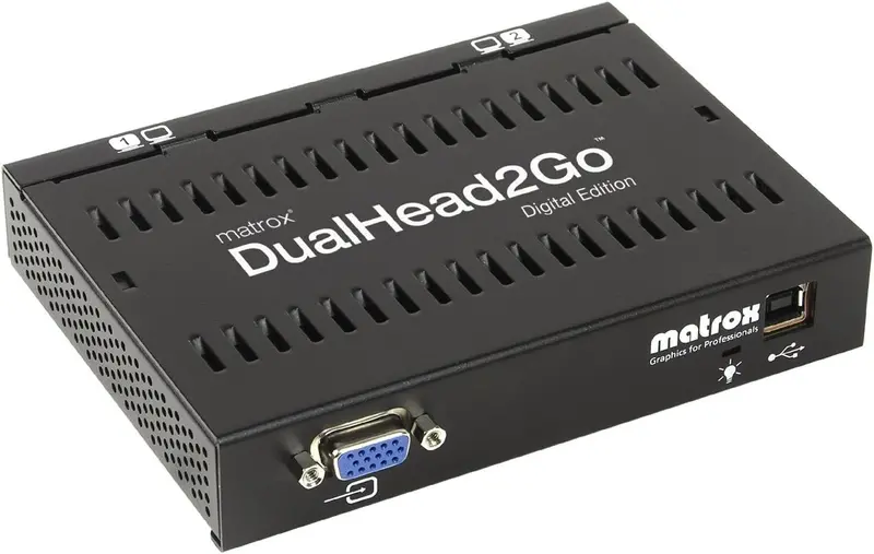 Matrox D2G-A2D-If Dvi Multi-Monitor Adapter: 1 Input, 2 Outputs 1