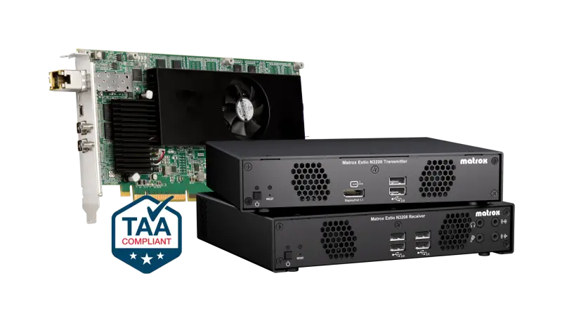 Matrox Extio N3208 Ip Kvm Receiver Appliance For Compact Deployments 1