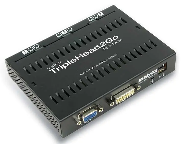 Matrox T2G-D3D-If Dvi Multi-Screen Adapter: 1 Input, 3 Independent Outputs 1