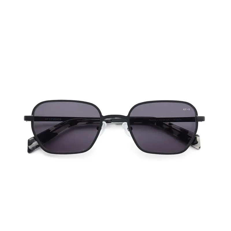 Matte Black Minimalist Sunglasses 1