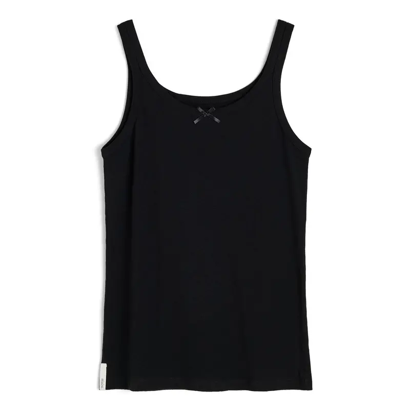 Messhu Black Sleeveless Tank Top 1