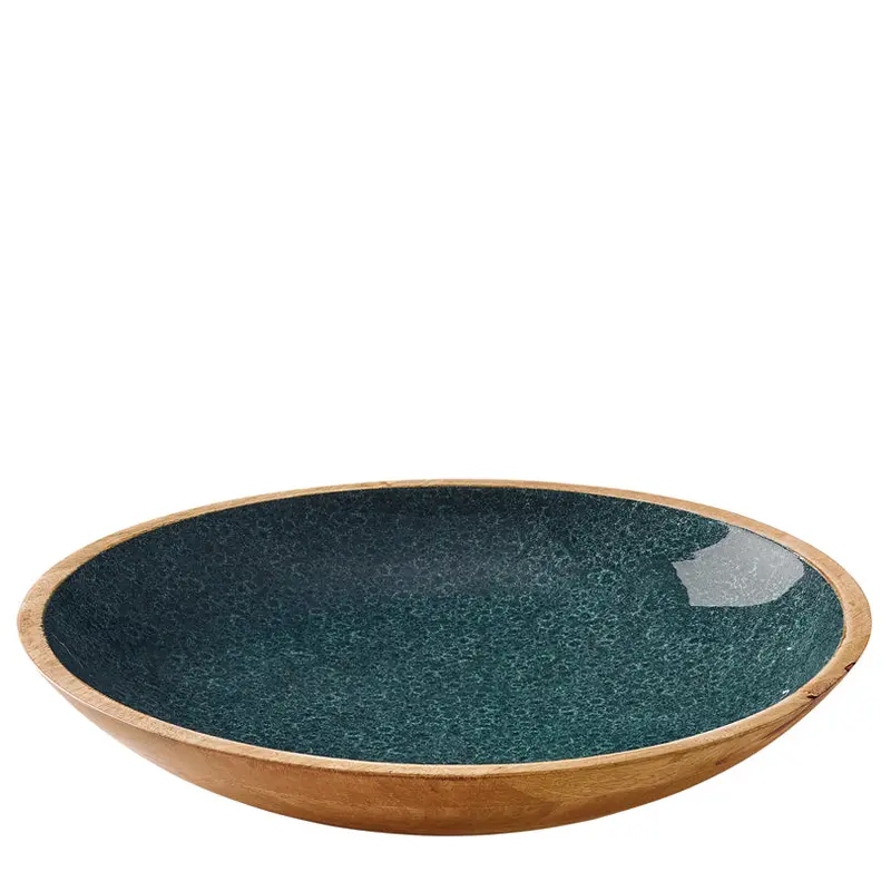 Mineral Coal Round Fruit Bowl – 35 Cm Diameter × 6 Cm Height 1