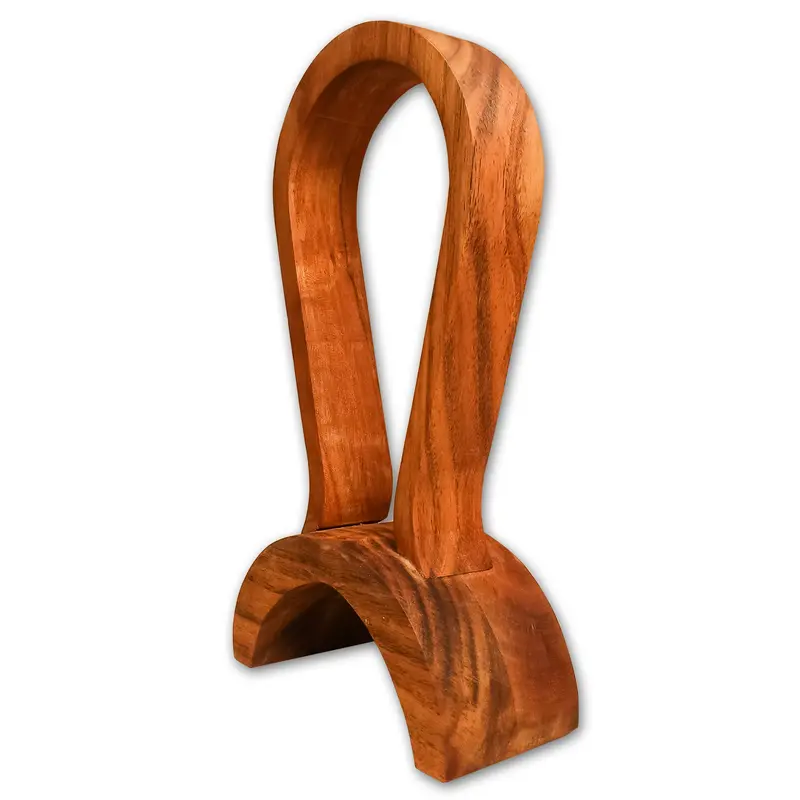 Minimalist Wooden Headphone Stand – Handcrafted Desk Organizer 1