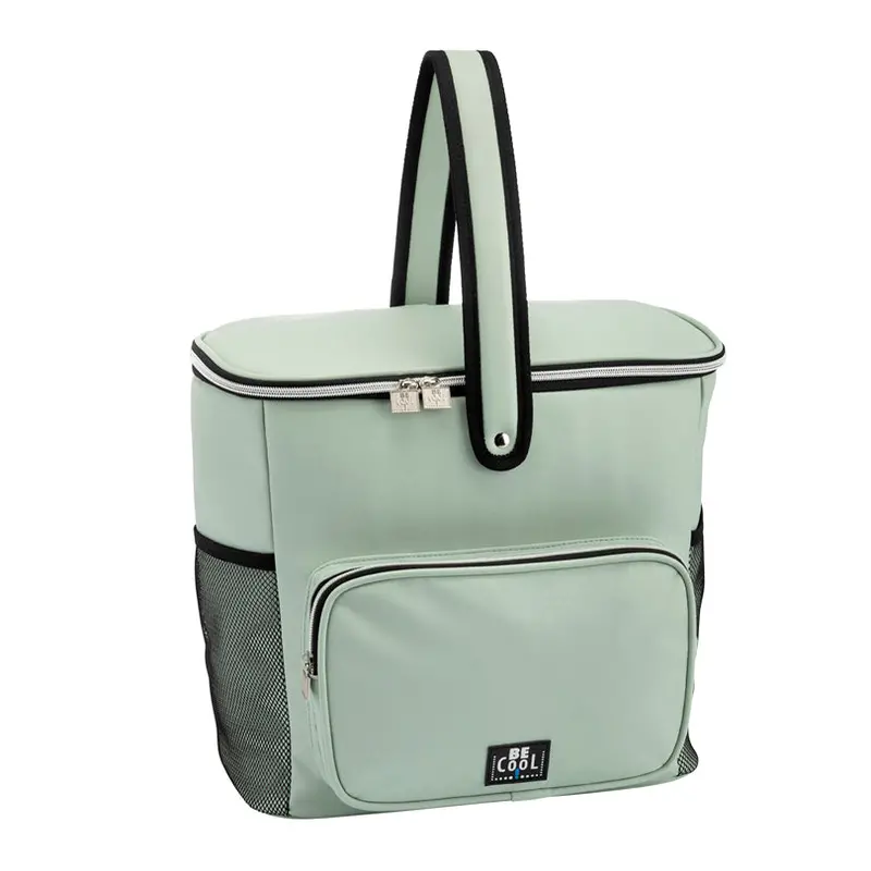 Mint Green 'City Basket' Insulated Tote – 17.5 L, 33×18×30 Cm 1